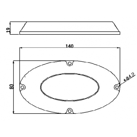 Lampa podwodna do jachtu PUD140 60 Watt